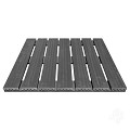 WPC-antraciet FSC tuintegel 7/3L 12mm 24x500x500mm massief glad bc