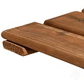 Grenen FSC tuintegel 8/3L 11mm 22x500x500mm glad [bruin geimpregneerd] bc