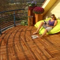 Grenen FSC tuintegel 8/3L 11mm 22x500x500mm glad [bruin geimpregneerd] bc