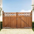 Hardhout steunpiket "Belmonte" (dubbel) 70x95mm (tbv tuinpoort) bc
