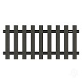 WPC-antraciet FSC tuinhek "Luxe" 9L 10mm met alu-antra liggers 23x1800x800mm RVS bc
