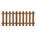 Bangkirai tuinhek recht 10L 16mm 35x1800x800mm ribbel / RVS bc