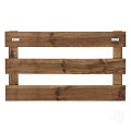 Grenen FSC tuinhek recht 3L 15mm horizontaal 30x1200x700mm glad [bruin geimpregneerd]