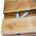Douglas FSC tuindeur "Country" met stalen frame 56x1000x1800mm bc