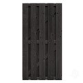 Vuren FSC tuindeur recht 45x900x1800mm gezaagd / RVS [zwart] bc