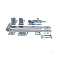 Beslagset "Luxe" (tbv tuinpoort golf 1000x700/900) [verzinkt] bc