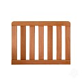 Bangkirai tuinpoort "Luxe" recht 36x1000x700mm RVS