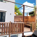 Bangkirai tuinpoort "Luxe" recht 36x1000x700mm RVS