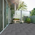 WPC-grijs FSC tuintegel 4L 11mm click 24x300x300mm groef 4st/set RVS bc