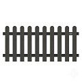 WPC-antraciet FSC tuinhek "Classic" rond 10L 10mm alu-antra 23x1800x800mm RVS bc