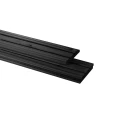 Vuren geschaafd triple profiel 2.2x14x500 cm zwart gedompeld