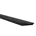 Douglas Zweeds rabat 1 zijde geschaafd. 1 zijde fijnbezaagd 1.1-2.7x19.5x500 cm zwart gedompeld