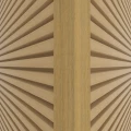 NewTechWood aluminium co-extrusie hoekprofiel rhombus t.b.v. wand bekleding. 6x6x300 cm Red Cedar