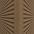 NewTechWood aluminium co-extrusie hoekprofiel rhombus t.b.v. wand bekleding. 6x6x300 cm Teak