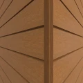 NewTechWood composiet co-extrusie hoekprofiel castellation t.b.v. wand bekleding. 7x8x300 cm Red Cedar