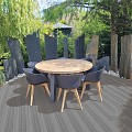 Elephant vlonderplank "Naadloos" houtcomposiet FSC 21x140x4000mm co-ex Natural dark grey houtnerf