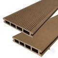 DuoWood vlonderplank Bfl houtcomposiet FSC 25x160x4000mm kleur Teak ribbel profiel /vlak