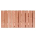 Douglas geschaafd plankenscherm 21-planks 16 mm, 180 x 90 cm t.b.v. betonsysteem, onbehandeld.