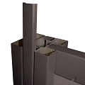 Elephant schutting Modular Evo houtcomposiet 180x97 cm Rock grey, antraciet profielen