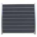 Elephant schutting Modular Evo houtcomposiet 180x180 cm Rock Grey, alu profielen