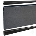 Elephant schutting Modular Evo houtcomposiet 180x200 cm Rock Grey, antraciet profielen