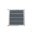 Elephant poortje Modular houtcomposiet/GRS 90x91 cm Rock Grey, alu beslag