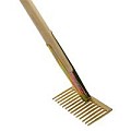 Asfalthark - 12 tanden - 30 cm - Gesmeed staal - Essenhouten steel - 160 cm