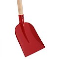 Betonschop - Gehard staal - Rood - Essenhouten steel - 110 cm