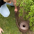 FlexiBorder 14 cm hoog - rol 25 m¹ - bruin