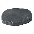Stapsteen gerecycleerd kunststof 30x37x3.5 cm zwart