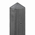 Berton©-paal antraciet diamantkop 10x10x180 cm