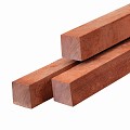 Hardhouten paal 6x6x275 cm fijnbezaagd
