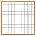 Gaaselement met kader 44x68/robuust hardhout 180x180 cm