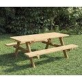 Picknicktafel vuren geïmpregneerd, gedroogd Basis 180 cm