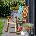 Teak schommelstoel