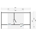 Oval sauna onbehandeld vuren 400x240 cm