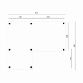 DHZ Prieel Beerze 620x520 cm basis incl. schroefpakket