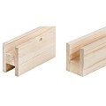 Blokhutprofielen H/U profiel 28 en 34 mm 220 cm
