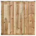Tuinscherm Losser, groen geïmpregneerd grenen, RVS-geschroefd, 11-planks 180x180 cm