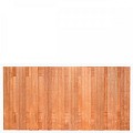 Tuinscherm Dronten, keruing hardhout, RVS-geschroefd, 21-planks (19+2) 180x90 cm