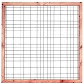 Gaaselement met kader 45x70/robuust lariks/douglas 180x180 cm