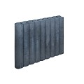 Rondo Palissadeband 8x50x50 cm Zwart