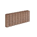 Rondo Palissadeband 8x25x50 cm Bruin