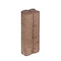 Duo Palissaden Ø6x8,3x25 cm Bruin