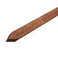 Gardenlux hardhouten paal fijnbezaagd 6x6x275cm (angelim Vermelho)