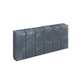 Blokjesband 8x25x50 cm Zwart
