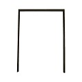Deurkozijn met aanslagligger zwart gespoten 210x90-150 cm