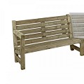 Loungebank tweezits, 135  cm