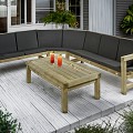 Loungebank tweezits, 135  cm