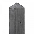 Berton©-motiefpaal Schie antraciet, diamantkop 10x10x280 cm tussenmodel